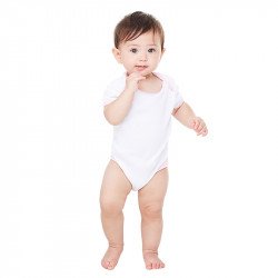 102 - Short-sleeve baby rib ringer one-piece -Body ringer manches courtes