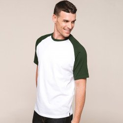 KB330 - Base ball T-shirt bicolore manches courtes