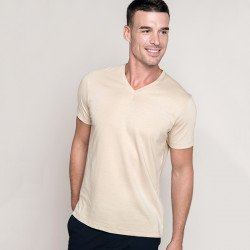 KB357 - T-shirt col V manches courtes