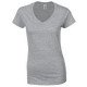 64V00L - T-shirt col V Softstyle® Femme