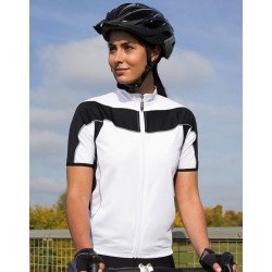 S188F - Haut de cyclisme à zip intégral Spiro Femme