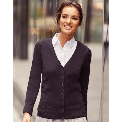 R-715F-0 - Ladies V-Neck Knitted Cardigan
