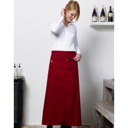 JG12 - Berlin Long Bistro Apron with Vent and Pocket