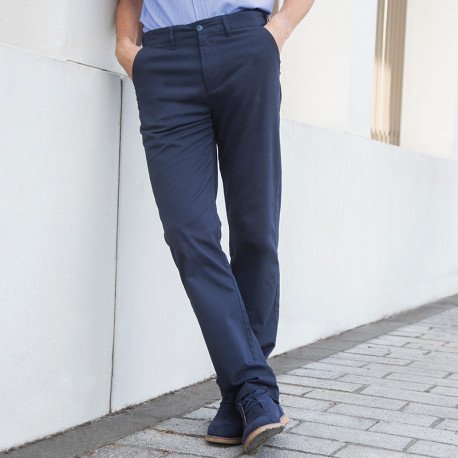 HB650 - Pantalon chino stretch pour hommes avec taille flexible