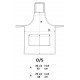 EP77 - Unisex bib apron with pockets