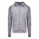JC057 - Sweat-shirt à capuche zippé contrasté
