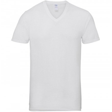 41V00 - T-shirt col V en coton de première qualité