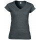 64V00L - T-shirt col V Softstyle® Femme