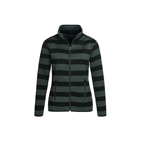 ST5190 - Active Striped Fleece Jacket Women