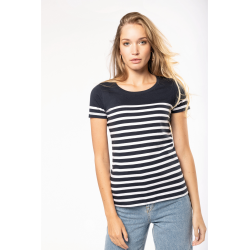 K3034 - T-shirt marin col rond Bio femme-Kariban